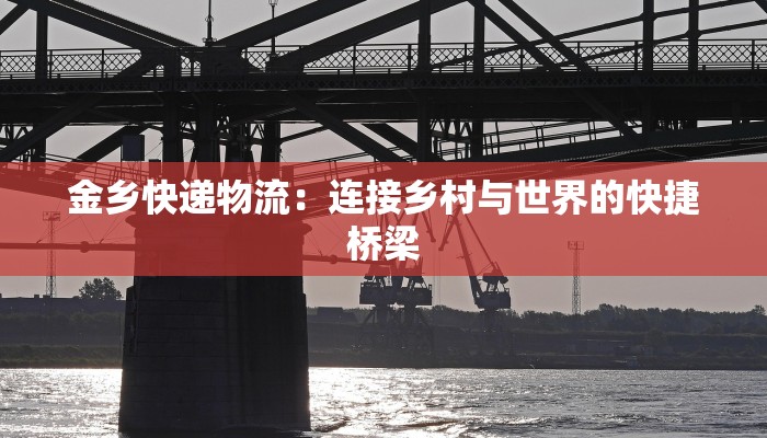 金乡快递物流:连接乡村与世界的快捷桥梁 金乡快递物流:连接乡村与世界的快捷桥梁