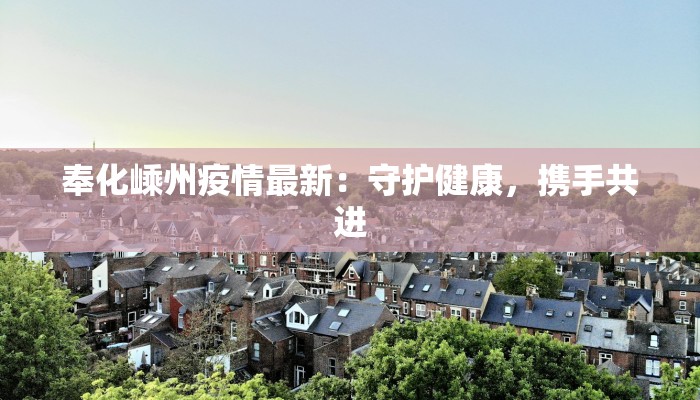 奉化嵊州疫情最新：守护健康，携手共进